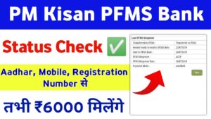 Pm Kisan Yojana PFMS Bank Status Check 