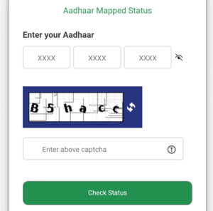 Aadhar Bank Seeding Status 